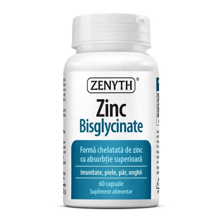 zinc bisglycinate 60 capsule zenyth